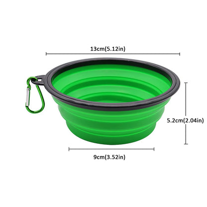 Outdoor Portable Pet Folding Silicone Bowl